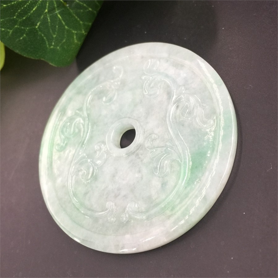 038 翡翠五福临门挂件